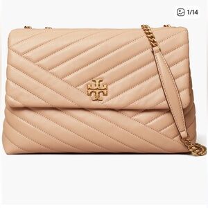 Tory Burch Kira Chevron Shoulder Bag - Devon Sand MEDIUM